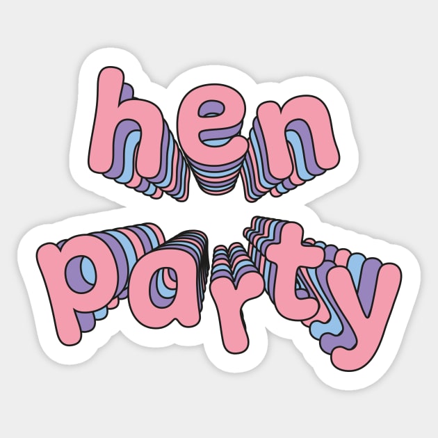 Hen party Sticker by stu-dio-art